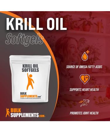 Krill Oil Softgels - Omega 3 Joint Supplements for Women & Men - 300 Count - Buy Online on GoSupps.com
