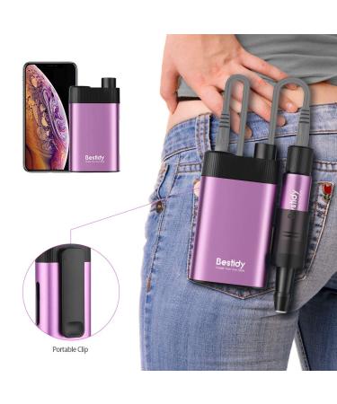 Bestidy 30000RPM Rechargeable Nail Drill Kit for Acrylic and Gel Nails - Professional Efile for Manicure, Pedicure, and Polishing (Purple) - Buy Online on GoSupps.com