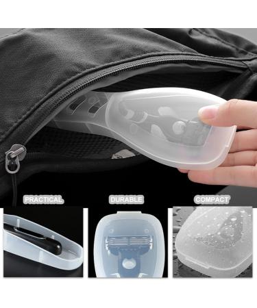 ABOOFAN 5-Piece Transparent Razor Travel Case | Safe & Compact Razor Bags for Travelers | Ideal for Men on the Go - Buy Online on GoSupps.com