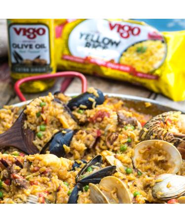 Vigo Authentic Paella Valenciana Yellow Rice & Seafood Dinner 19oz (Pack of 3) - Spanish Recipe - Buy Online on GoSupps.com