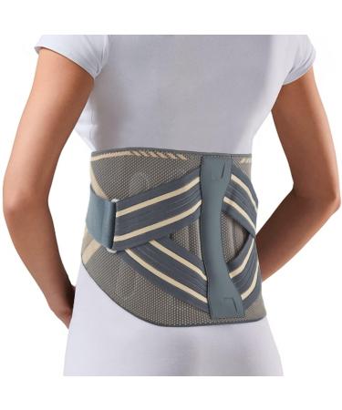 Breathable Back Brace Ergonomic Back Support Belt Relief for Herniated Disc Sciatica Scoliosis Lumbar Brace Waist Support for Men and Women Lower Back Pain /1111 (Color : Grey Size : M)