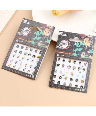 Nail Stickers Decals - Kamado Tanjirou/Nezuko Zenitsu Inosuke Anime Design - 5 Sheets Nail Foils & Vinyls Accessories - Buy Online on GoSupps.com