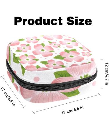 Buy Stylish Storage Bags for Women's Bandages | Pink Drainers Flower & Leaf Patterns - Portable Menstrual Pad Holders - Buy Online on GoSupps.com