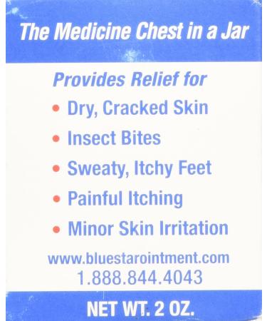 Blue Star Anti-Itch Medicated Ointment 2 oz - Fast Relief for Itching and Irritation - Buy Online on GoSupps.com