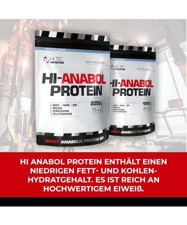 Hi Tec Nutrition Hi Anabol Protein 91% - Muscle Mass Growth & Fat Burning - Low Fat Banana Powder (1000g) - Buy Online on GoSupps.com