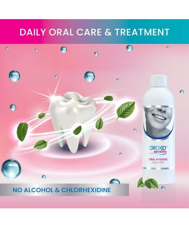 Oroxide Sensitive Solution - 250ml Oral Hygiene for Sensitive Gums Infections & Bleeding | Daily Disinfection - Buy Online on GoSupps.com