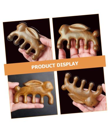 Beaupretty Green Sandalwood Massage Comb - 5-Stage Scalp Gua Sha & Scratching Tool for Ultimate Relaxation - Buy Online on GoSupps.com