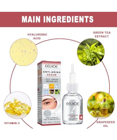 (My Favorites) KYOSK Advanced Deep Anti-Wrinkle Serum Anti Wrinkle Deep Wrinkle Serum Anti-Aging Collagen Dark Spot Corrector Advanced Deep Anti-Wrinkle Serum for All Skin Types 30ml/1.01fl.oz (3pcs) - Buy Online on GoSupps.com