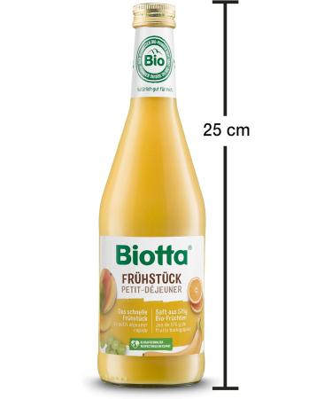BIOTTA - Breakfast Juice - Fresh and 100% organic orange grape juice and banana puree - Rich in nutrients - 100% Vegan - Buy Online on GoSupps.com