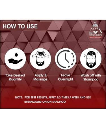 Organic Urbangabru Onion Oil for Hair Growth | 8 Fl Oz Onion Juice Hair Oil for Dry Damaged Hair - Buy Online on GoSupps.com