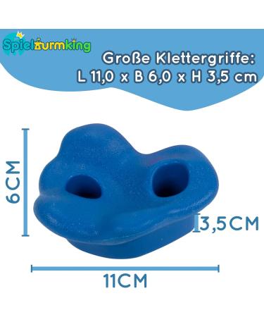 Buy Play Tower King Via Ferrata 5-30 Climbing Handles & Fastening Material | Indoor & Outdoor Use | Colorful Boulder Stones for Climbing Wall - International Shipping Available - Buy Online on GoSupps.com