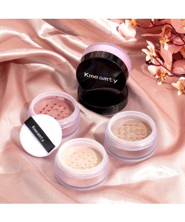 Kmeamty Shimmer Loose Highlighter Powder and Matte Blush Set for Radiant Glow - Buy Online on GoSupps.com