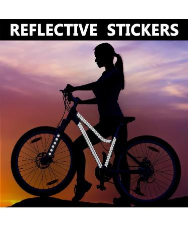 Biomar Labs Hexagon Reflective Stickers Set - 71 Self-Adhesive Bike Safety Reflectors (Black) - Premium Reflex Film for Enhanced Visibility - Buy Online on GoSupps.com