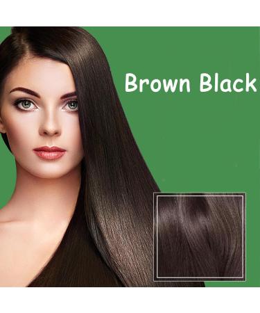 Brimles Shampoo Brimless Herbal Shampoo Plant Bubble Hair Dye Shampoo Natural Herbal Extract for Women Men Color Dye (Brown Black) - Buy Online on GoSupps.com