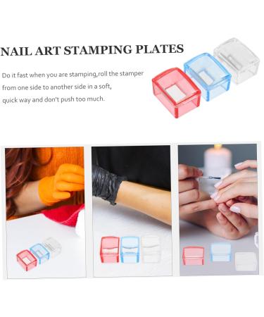 Beavorty 6 Sets Nail Print Nail Stamp Plate DIY Manicure Nails Kits Nail Art Kit Stamping Plates Clear Gel Happy Birthday Hat DIY Nail Art Tools Pad Manicure Nail Plates Die French Plastic - Buy Online on GoSupps.com