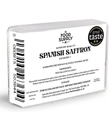 Saffron Finest Pure Premium Grade A++ Lab Tested Saffron - 20g Pack - Ideal for Tea, Paella, Rice, Desserts and Sweets - The Food Supply - Buy Online on GoSupps.com
