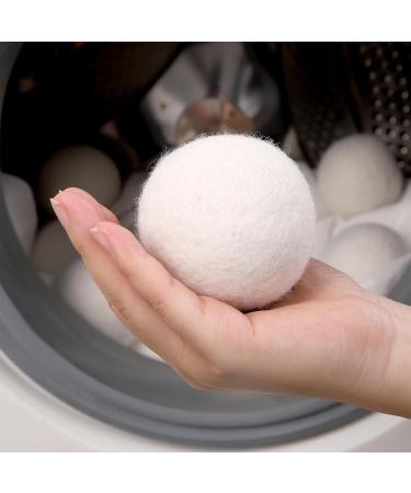 Buy 100% Organic Wool Dryer Balls 6 Pack - Natural Fabric Softener Reduce Wrinkles Lint Free & Anti-Static - Eco-Friendly Laundry Solution - Buy Online on GoSupps.com