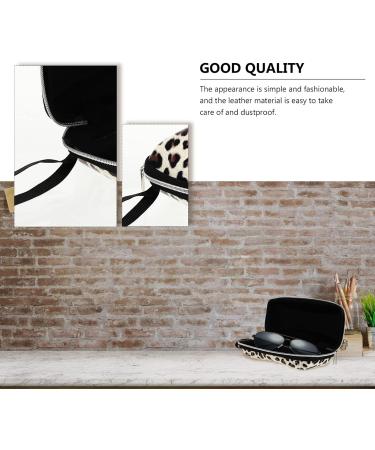 Milists 2-Pack Leopard Leather Sunglasses Case - Portable & Lightweight Unisex Reading Glasses Holder - Buy Online on GoSupps.com