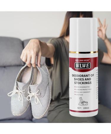 Shoe Smell Eliminator Outdoors Shoe Deodorizer Odor Refresher Spray - 100ml Natural Long-Lasting Quick Dry Shoe Smell Fighter for Canvas Leather Gym Shoes - Buy Online on GoSupps.com