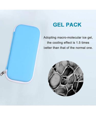 HEALLILY Portable Insulin Cooler Bag Waterproof Medical Diabetic Organizer Medication Insulated Cooling Bag Travel Cooler for Insulin Pen and Diabetic Supplies Sky-Blue - Buy Online on GoSupps.com