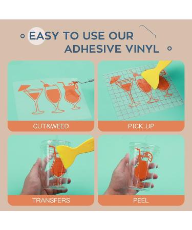 HTVRONT 12x5ft Permanent Vinyl Rolls - 8 Color Adhesive Vinyl for Cricut & Silhouette Cutters | Ideal for Signs, Scrapbooking, and Crafts - Buy Online on GoSupps.com