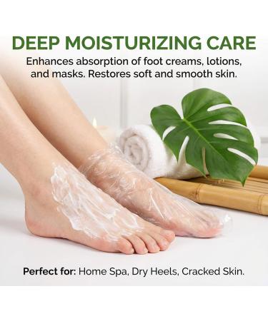Lot de 100 couvre-pieds en plastique pour pieds - Jetables - Pour le bain de paraffine la p dicure le spa les chaussures - Buy Online on GoSupps.com