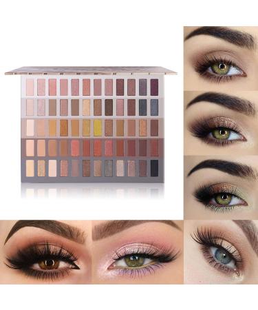 UCANBE Luxury Neutral Eyeshadow Palette - Shimmer, Matte, Metallic, Glitter Shades for Subtle and Smokey Eye Looks - High Pigmented Nudes - Creamy and Long-Lasting - Buy Online on GoSupps.com