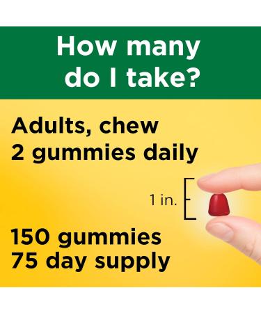 Nature Made Multivitamin Gummies 150ct - Daily Nutritional Support, 75 Day Supply - No Artificial Sweeteners - Vitamins & Minerals Supplement - Buy Online on GoSupps.com