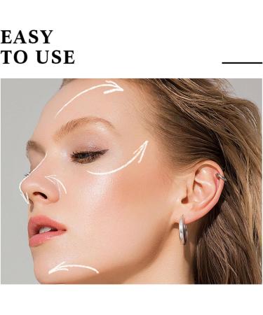 Contour Highlighter Stick 2 in 1 Dual Cream Liquid Highlighter for Cheeks Nose Collarbone Eyes Lips - Long Lasting Portable Design - Buy Online on GoSupps.com