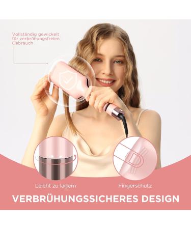 Parwin Pro Mermaid Waves Hair Curler - 32mm Curling Iron for Large Curls Adjustable Temperature Instant Waves (Pink) - International Shipping Available - Buy Online on GoSupps.com