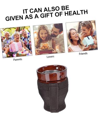 Beavorty Moxibuslass Schabeschale Smoke-Free Moxa Massage Tab & Ceramic Moxa Stick Burner for Moxibustion Therapy - Buy Online on GoSupps.com