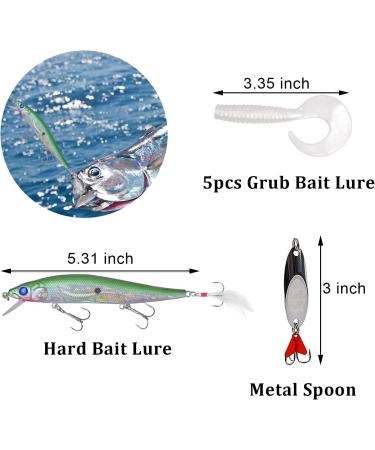 131pcs Saltwater Surf Fishing Tackle Kit | Surf Fishing Rigs, Lures, Hooks, Leader Swivel, Sinker, Metal Spoon | Beach Fishing Gear & Accessories - Buy Online on GoSupps.com