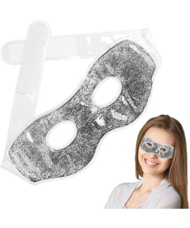 Ice Eye Cover - Cold Sensation Gel Eye Protectors - Reusable Gel Spa Bead Eye Covers Cold Sensation Gel Eye Protectors For Puffiness/Dark Circles/Eye Silver - Buy Online on GoSupps.com