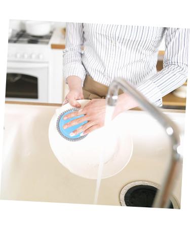 Solustre 20 Sets Wire Brush Handle Pot Scrubber & Grill Cleaner Tool - Heavy-Duty Metal Scraps Utensil Sponge for Effortless Cleaning - Buy Online on GoSupps.com