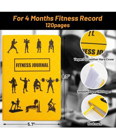 Fitness Journal & Workout Planner for Weight Loss & Wellness | Exercise Training & Health Tracker | 5.7 x 8.3 inch Diary - Buy Online on GoSupps.com