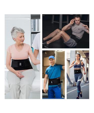 Glofit Lower Back Support Belt for Men and Women - Pain Relief for Heavy Lifting, Herniated Disc, Sciatica, Scoliosis - Size L - Buy Online on GoSupps.com