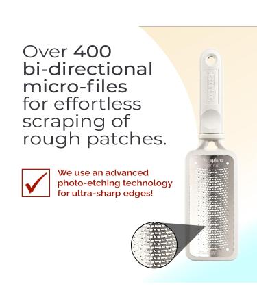 Microplane Colossal Pedicure Rasp Foot File - White | Exfoliating Foot Care Tools - International Shipping Available - Buy Online on GoSupps.com