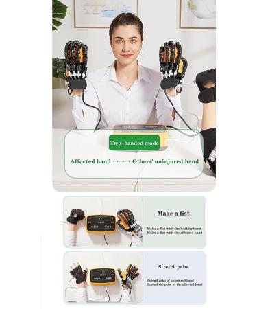 Upgraded Rehabilitation Robot Gloves Two Hands Can Exercise At The Same Time for Arthritis Stroke Hemiplegia Cerebral Palsy Hand Paralysis Patients Physiotherapy Device(Size:M Color:Orange) Medium Orange - Buy Online on GoSupps.com