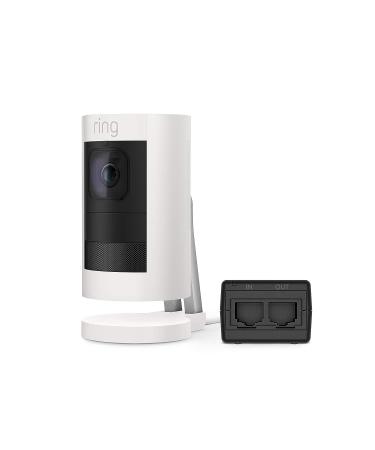 Ring Stick Up Cam Elite HD Security Camera with Two-Way Talk, Night Vision, Alexa Compatibility - White (PoE Adapter Included) - Buy Online on GoSupps.com