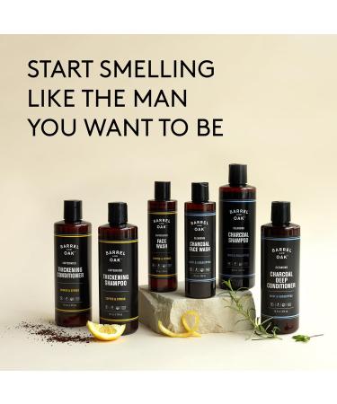 Barrel & Oak Caffeinated Coffee Citrus Conditioner | Thickens Strengthens Hair Adds Volume Vegan - 16 oz - Buy Online on GoSupps.com