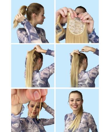 CAISHA 24" Hairpiece Ponytail Extension Self-adhesive Closure Straight Black HCK1 black #1 HCK1 - Buy Online on GoSupps.com