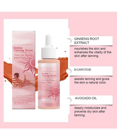 Gouttes de bronzage sans soleil 60 ml bronzage hydratant gouttes de bronzage v g taliennes faux bronzage visage plus fonc pour l' t la plage le corps sexy - Buy Online on GoSupps.com