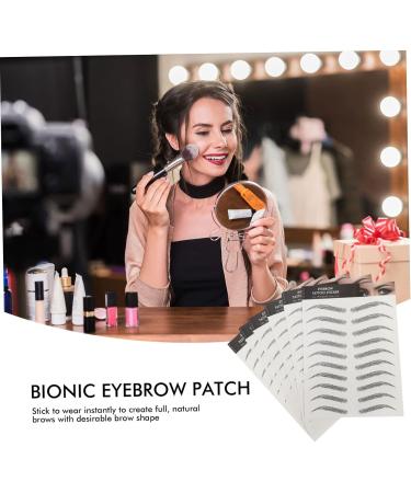 Beavorty 30 pcs Temporary Eyebrow Bionic Female Hair-like Black Creative Waterproof Stickers Artificial Fake 1 count (Pack of 1) Blackx3pcs - Buy Online on GoSupps.com