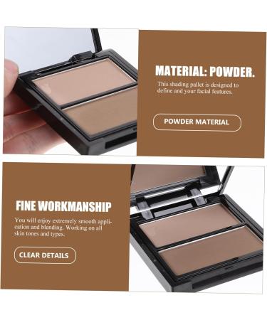 Poudre Ombrer Illuminatrice 2 Couleurs Palette Compacte Visage Contour Maquillage Professionnel Teint Naturel Usage Quotidien - Buy Online on GoSupps.com