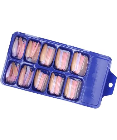 Press On Nails Fake Nails Set Pure Color Full Cover Nail Tip False Nail Tip Girls Fake Nails Ballerina False Gel Nails Art Tips False Nails for Women Girls Kids DIY Nail (06) - Buy Online on GoSupps.com