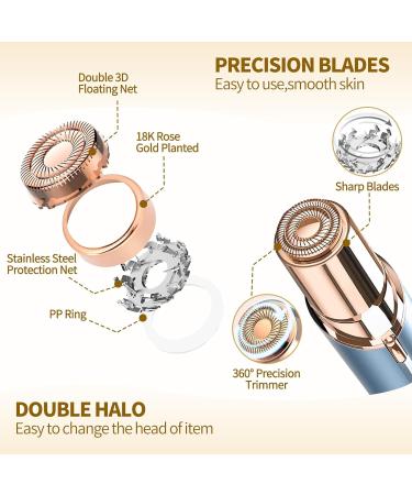 SEIHAI Replacement Heads for Flawless Finishing Touch Facial Hair Remover Device Replacement Blades For Flawless Facial Hair Removal with Storage Bag Gen 2 - Buy Online on GoSupps.com