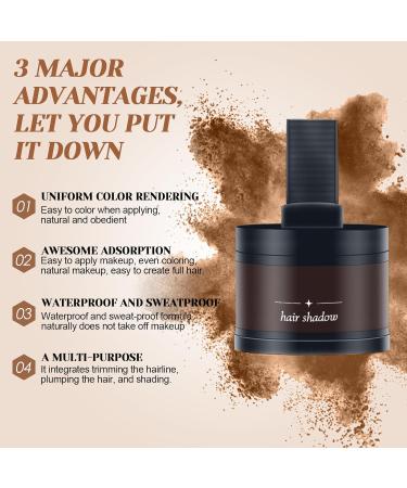 Hair Base Powder & Concealer - 4g Dark Coffee Hair Powder for Thinning Hair | Suitable for Men & Women | International Shipping - Buy Online on GoSupps.com