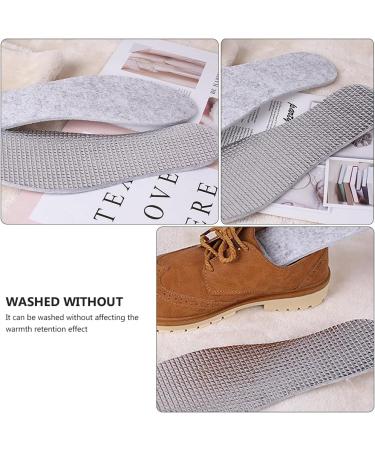 Warm Lambs Wool Insoles 3 Pairs Unisex Memory Foam Foot Comfort | Double-Sided Aluminum Foil & Non-Woven Fabric - Buy Online on GoSupps.com