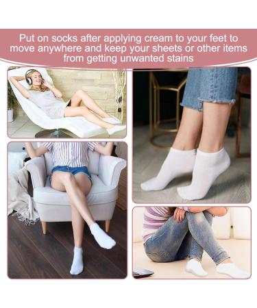 3 Pairs Breathable Moisturising Socks for Overnight Hydration - Soft Cotton Reusable Foot Care Socks for Dry Cracked Feet Relief - Buy Online on GoSupps.com