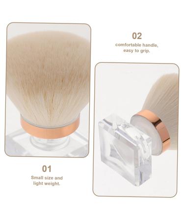Premium White Powder Brush for Women - Mushroom Head Makeup Tool | Loose Powder Brush | Soft Artificial Fiber - Buy Online on GoSupps.com